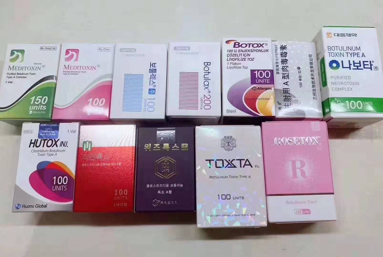 Top quality Botox Botulax 100iu,Nabota100iu,Hutox 100iu