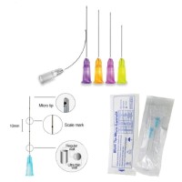 Medical Sterile microcannula 25g 50mm 70mm Blunt Tip Micro Cannula Needle for Injectable Hyaluronic Acid Fillers