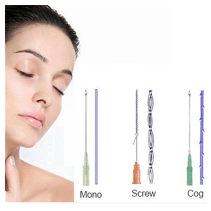 Eye Eyebrow Forehead Pdo Thread Blunt Needle 4D 6D Cog Thread Lifting