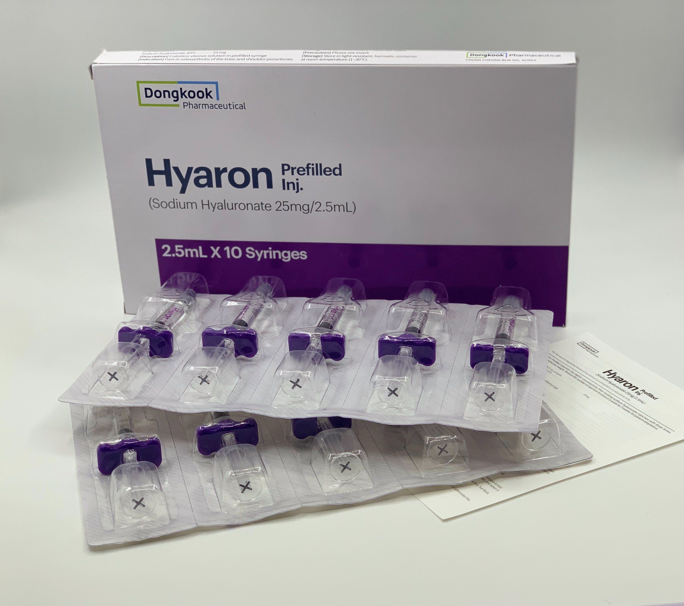 Korea Hyaron Ha Filler Prefilled Injection 2.5ml *10 Hyaluronic Acid Skin Booster Solution Hyaron Mesotherapy Serum Ski