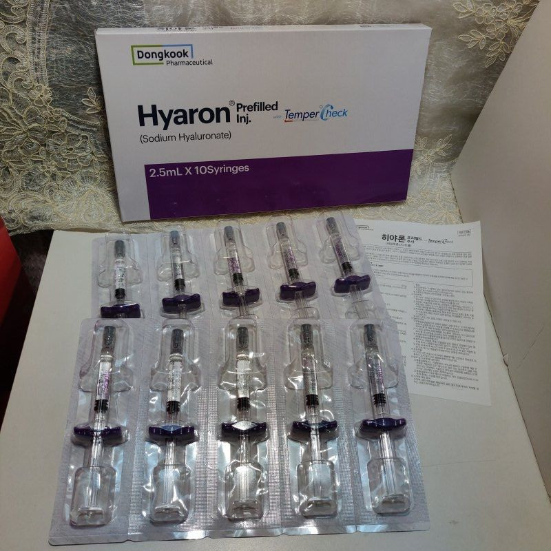 Korea Hyaron Ha Filler Prefilled Injection 2.5ml *10 Hyaluronic Acid Skin Booster Solution Hyaron Mesotherapy Serum Ski