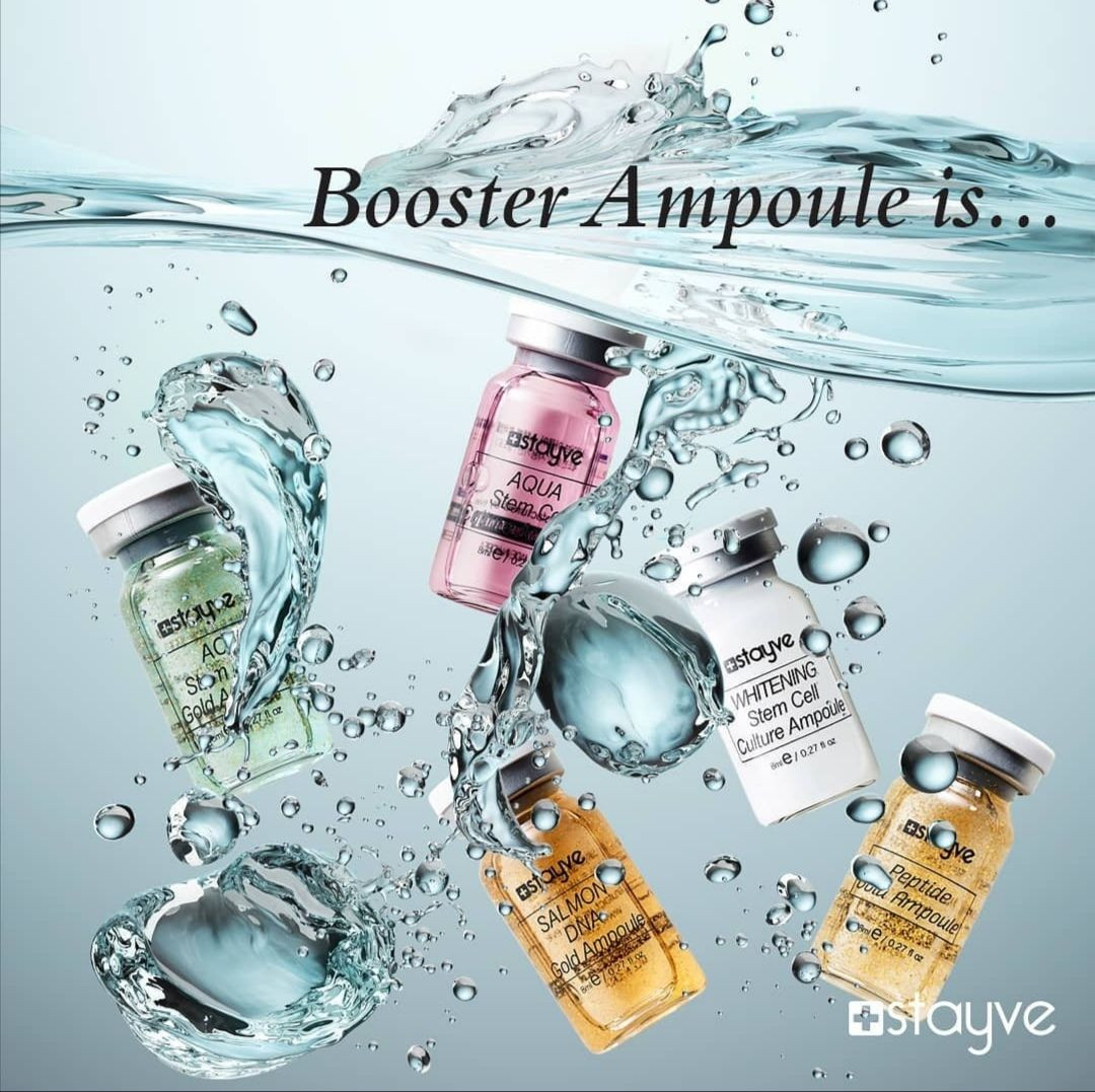 Stayve Booster Starter Kit Bb Glow Booster 12*8ml Skin Booster Starter Ampoule Kit Liquid for Micro Needles Mesotherapy