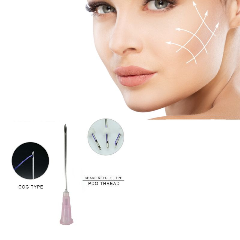 Face Lift Sharp Blunt Needle Mono Cog Double Needle Fishbone Pdo Thread